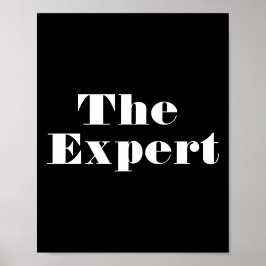 Donald Trump Präsident der Expert Funny Poster (Vorne)