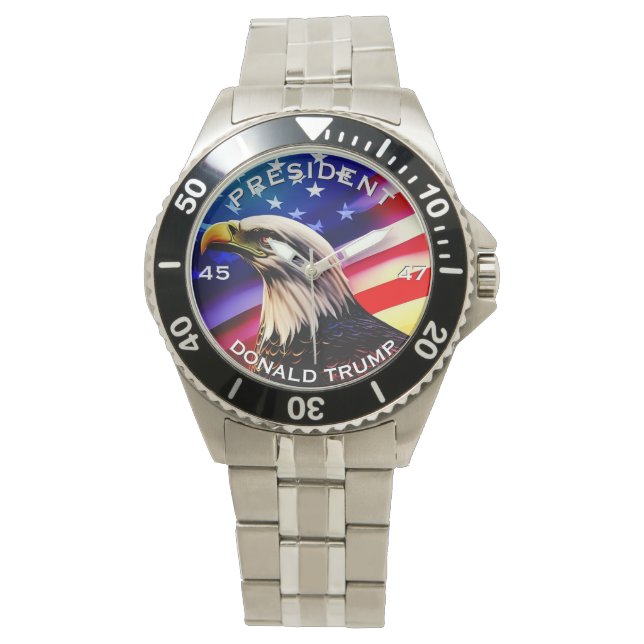 Donald Trump Präsident Eagle Armbanduhr (Vorderseite)