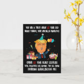Donald Trump Präsident Funny 60. Geburtstag Trump  Karte (Gelbe Blume)