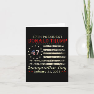 Donald Trump Präsident Inaugurationstag 2025 Karte