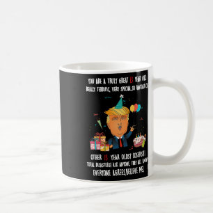Donald Trump Präsident Lustiger 13. Geburtstag Tru Kaffeetasse