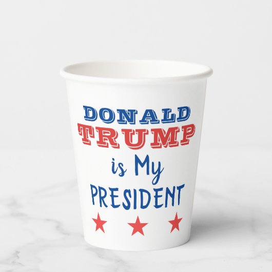 Donald TRUMP Präsident Pappbecher (Rückseite)