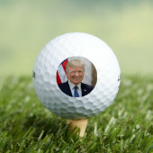 Donald Trump Präsident Portrait Golfball (Insitu T-Shirt)