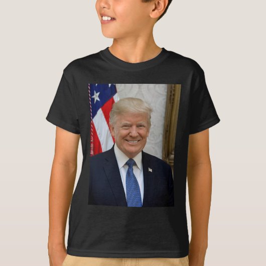 Donald Trump Präsident Portrait T-Shirt (Vorderseite)