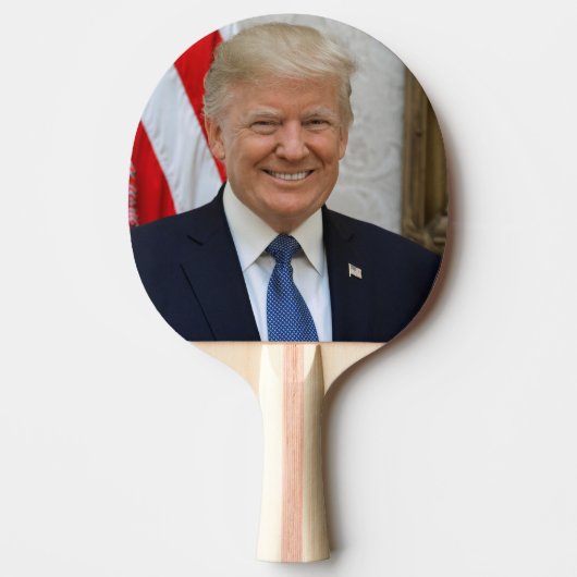 Donald Trump Präsident Portrait Tischtennis Schläger (Vorderseite)