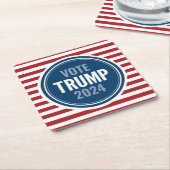 Donald Trump - Präsident Rechteckiger Pappuntersetzer (angewinkelt)