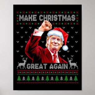 Donald Trump Präsident Weihnachten wieder großarti Poster