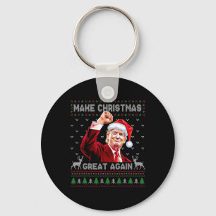 Donald Trump Präsident Weihnachten wieder großarti Schlüsselanhänger