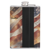 Donald Trump Presdent Portrait Flachmann (Rückseite)