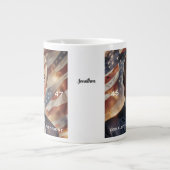Donald Trump Presdent Portrait Jumbo-Tasse (Vorderseite)