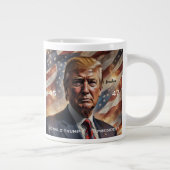Donald Trump Presdent Portrait Jumbo-Tasse (Rechts)