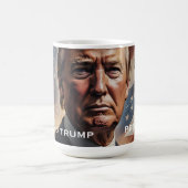 Donald Trump Presdent Portrait Kaffeetasse (Mittel)