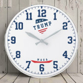 Donald Trump president make America great again Große Wanduhr