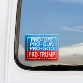 Donald Trump Pro-Life Pro-Gun Pro-Gott Pro-Trump Aufkleber