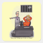 Donald Trump Products Square Sticker (Vorderseite)