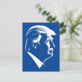 Donald Trump-Profilporträt Postkarte (Stehend Vorderseite)