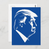 Donald Trump-Profilporträt Postkarte (Vorne/Hinten)