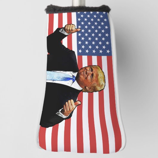 DONALD-TRUMP-PUTTER-GOLFKOPF GOLF HEADCOVER (Rotieren 90)