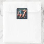 Donald Trump Quadratischer Aufkleber (Tasche)