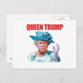 Donald Trump Queen Trump Postcard Postkarte (Vorne/Hinten)