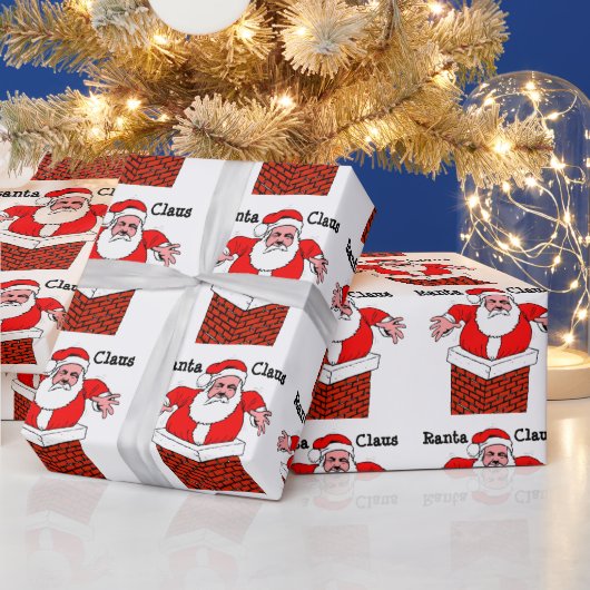 Donald Trump Ranta Claus Wrapping Paper Geschenkpapier (Feiertage)