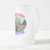 DONALD TRUMP-REINIGUNG AMERIKAS EINEN BEUTEL NACH MATTGLAS BIERGLAS (VorderseiteRechts)