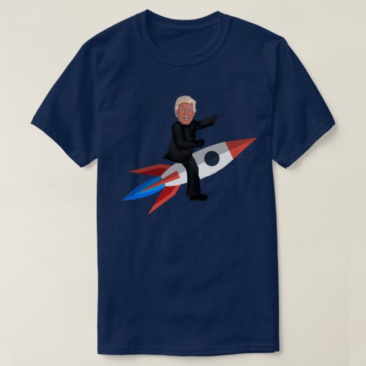 Donald Trump reitet ein Rocket T-Shirt (Design vorne)