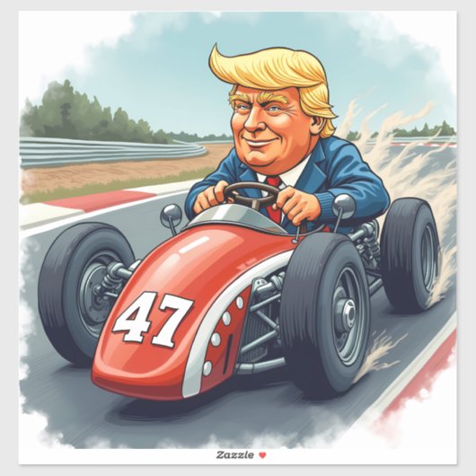 Donald Trump, Rennmeister Aufkleber (Blatt)