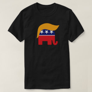 Donald Trump republikanisches Elephant Hair-Logo T-Shirt