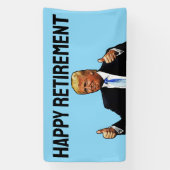 DONALD TRUMP RETIREMENT PARTY BANNER (Vertikal)