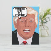 DONALD TRUMP RETIREMENT PARTY Einladungen (Stehend Vorderseite)