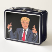 DONALD TRUMP RETRO METAL LUNCHBOX (Vorderseite)