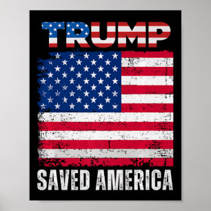 Donald Trump Rettete Amerika 47. Präsident Inaugur Poster