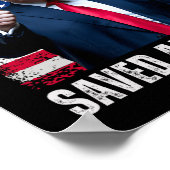Donald Trump Rettete Amerika 47. Präsident Inaugur Poster (Ecke)