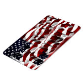 Donald Trump roter, weißer und blauer patriotische Magnet (Linke Seite)