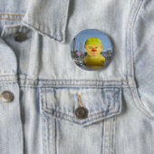 Donald Trump Rubber Yellow Duck Round Button (Beispiel)