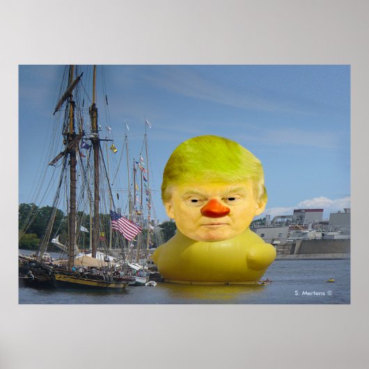 Donald Trump Rubber Yellow Duck Value Poster (Vorne)