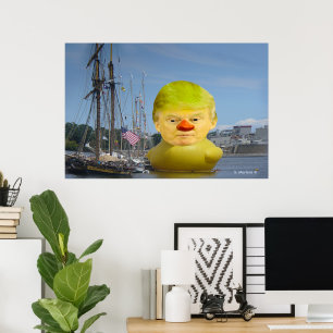 Donald Trump Rubber Yellow Duck Value Poster