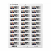 DONALD TRUMP-RÜCKSENDEADRESSEN-AUFKLEBER (Vorne)