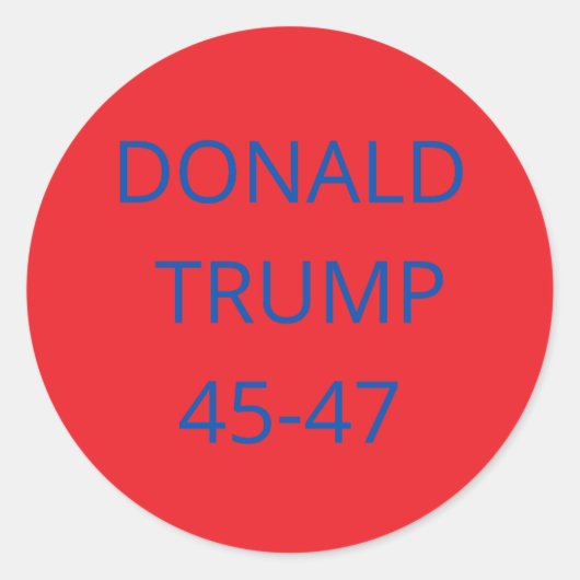Donald Trump Runder Aufkleber (Vorderseite)