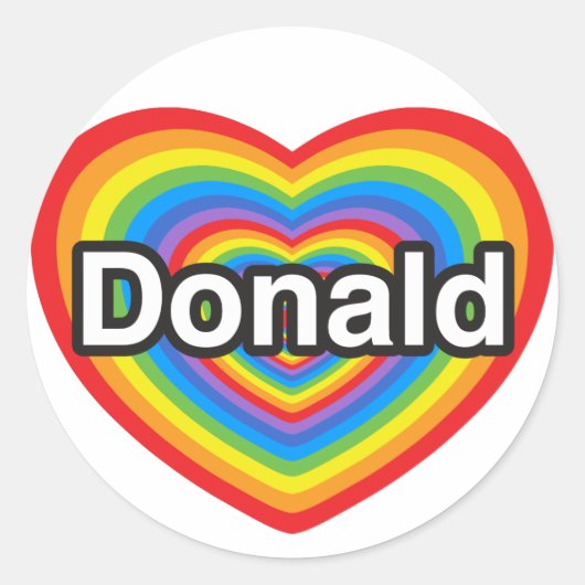 Donald Trump Runder Aufkleber (Vorderseite)