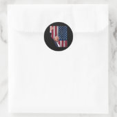 Donald Trump Runder Aufkleber (Tasche)