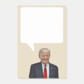 Donald Trump sagt US Präsidenten Speech Bubble Post-it Klebezettel (Vorderseite)