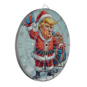 Donald Trump Santa Claus Dartscheibe (Vorderseite Links)