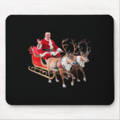 Donald Trump Santa Claus Sleigh Weihnachtsfeier We Mousepad (Vorne)