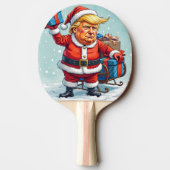 Donald Trump Santa Claus Tischtennis Schläger (Rückseite)