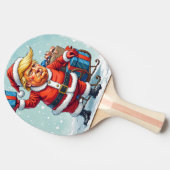 Donald Trump Santa Claus Tischtennis Schläger (Seitenansicht)
