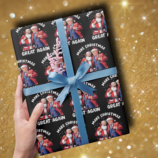 Donald Trump Santa Claus | Trump Santa Gift Geschenkpapier