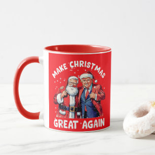 Donald Trump Santa Claus Trump Santa Gift Red Tasse