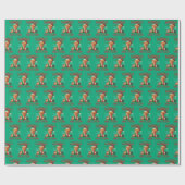 Donald Trump Santa hat Make Christmas Great Again Geschenkpapier (Flach)